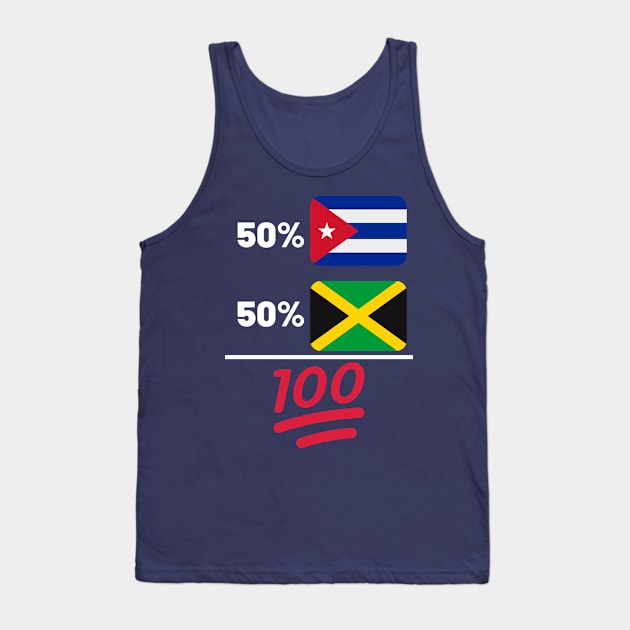 Cuban And Jamaican Mix DNA Heritage Tank Top by Just Rep It!!